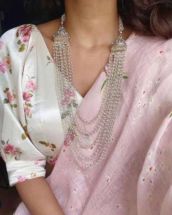 INTRICATE BABY PINK COLOUR TRADITIONAL LOOKING CHANDERI COTTON SAREE
