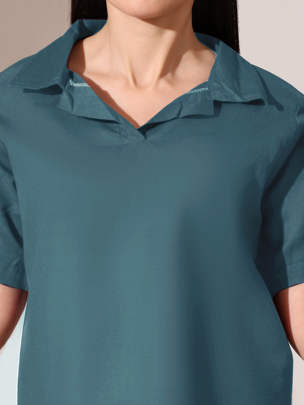 Kashmiri Blue Co-ord Set Shorts & Top
