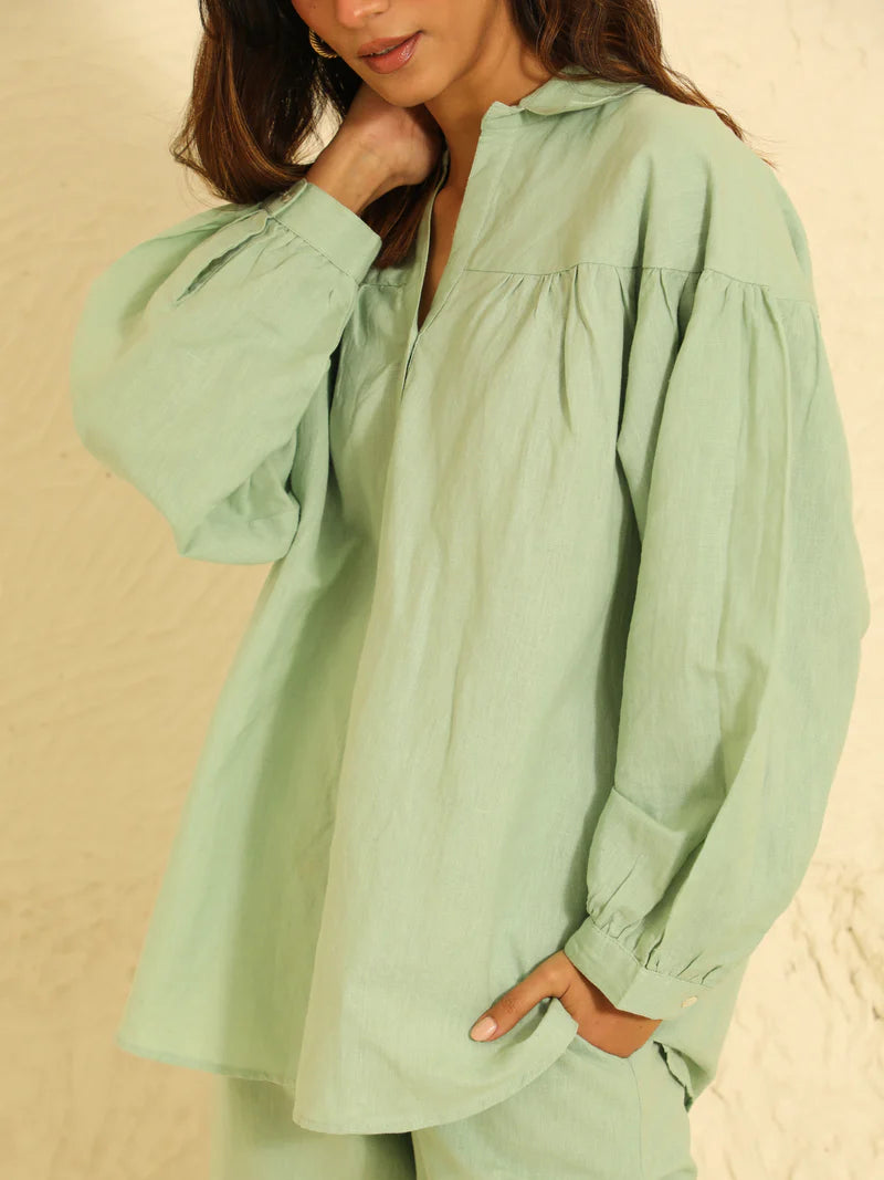 Premium Co-ord Set in Sage Green