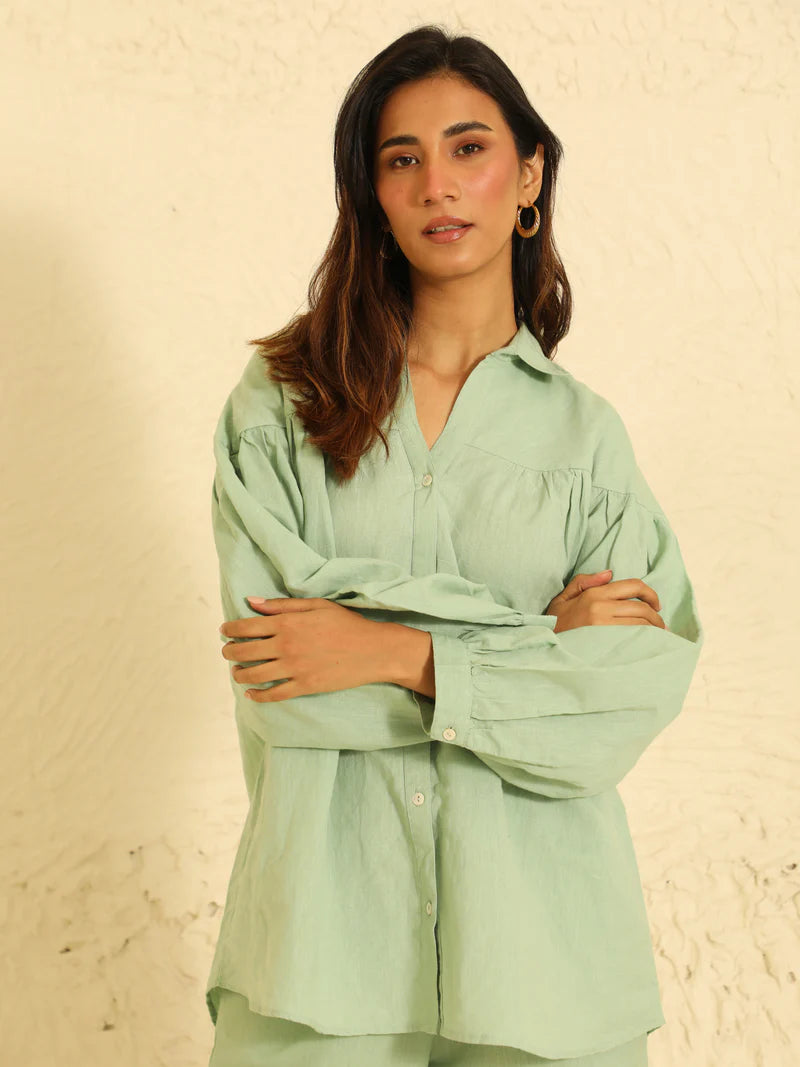 Premium Co-ord Set in Sage Green