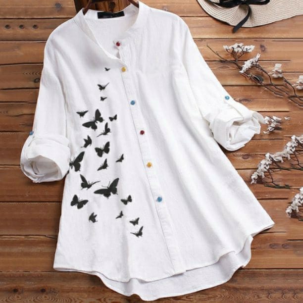 White Rayon Top Dress For Women
