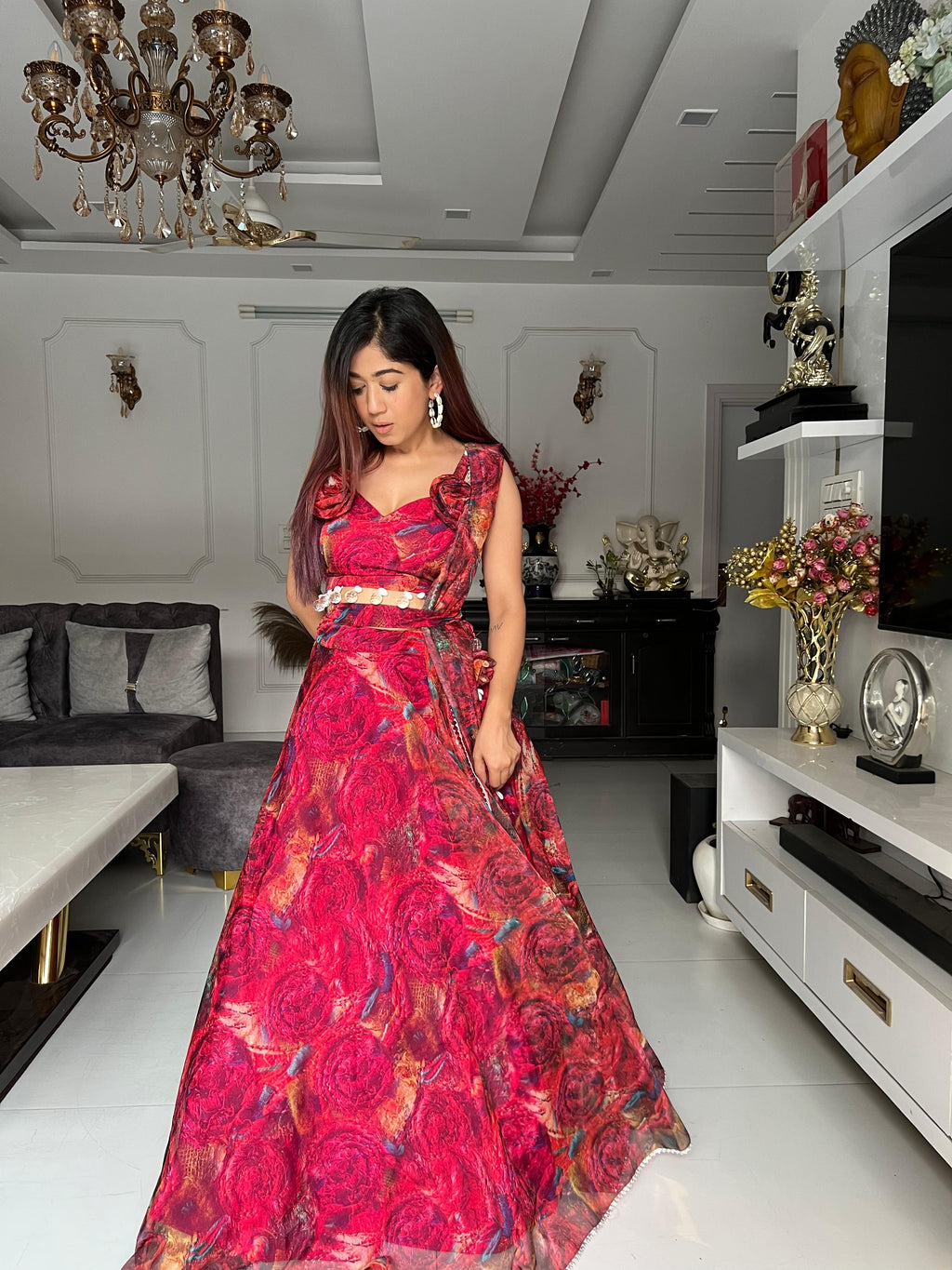 Organza Lehenga Choli