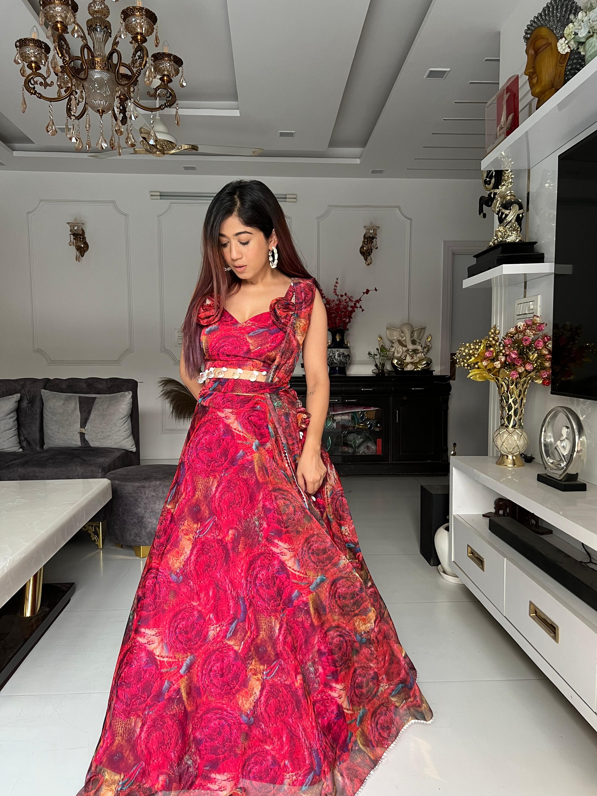 Organza Lehenga Choli